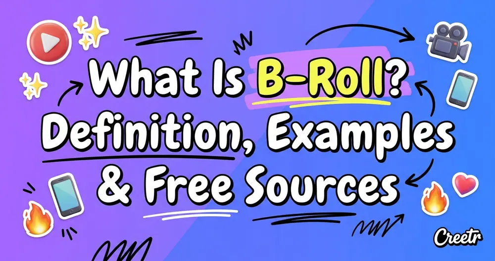 What Is B-Roll? Definition, Examples & Free Sources (2026)
